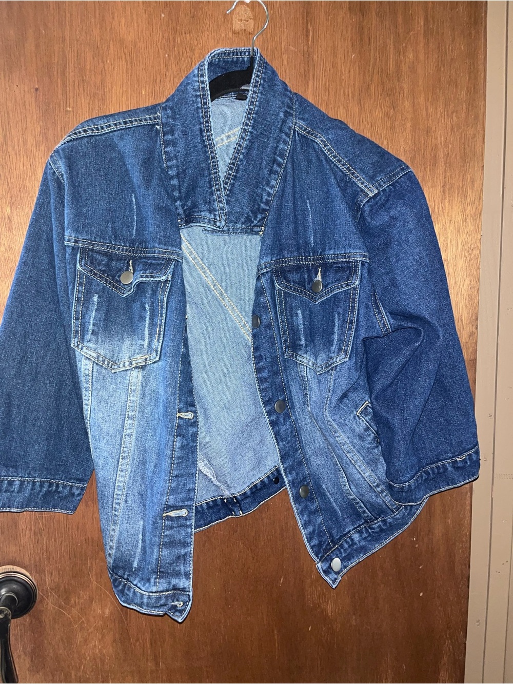 Source Unknown Blue Denim Jean Jacket